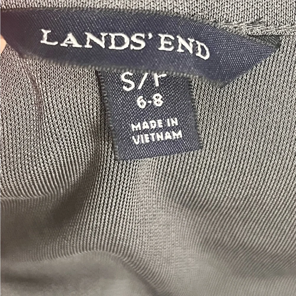 Lands End Women’s Tank Top Blouse Gray Sleeveless Stretchy Size S/P - Picture 4 of 5